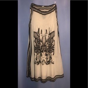 Strapless summer dress